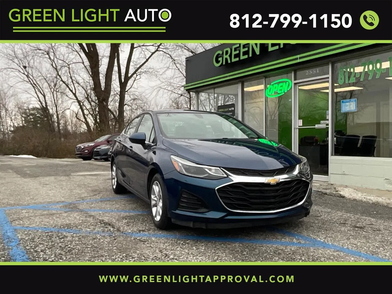 Blue 2019 Chevrolet Cruze LT for sale in Columbus, IN