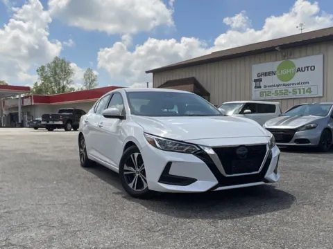 White 2022 Nissan Sentra SV for sale in Columbus, IN