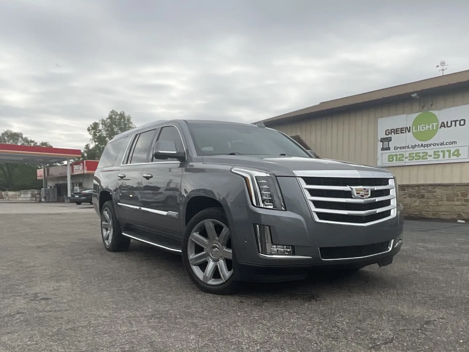 Gray 2018 Cadillac Escalade Esv Luxury for sale in Columbus, IN