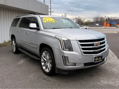 Silver 2017 CADILLAC ESCALADE ESV LUXURY for sale in Merrillville, IN