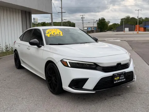 White 2023 HONDA CIVIC SPORT for sale in Merrillville, IN