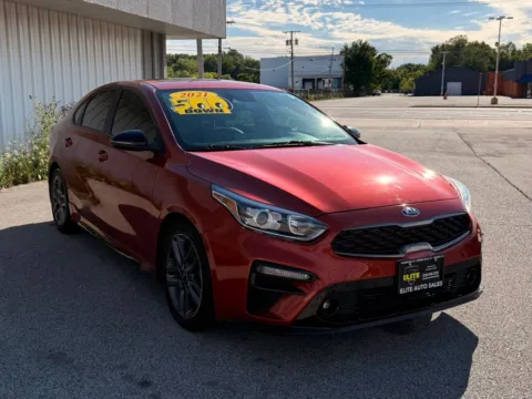 Orange 2021 KIA FORTE GT LINE for sale in Merrillville, IN