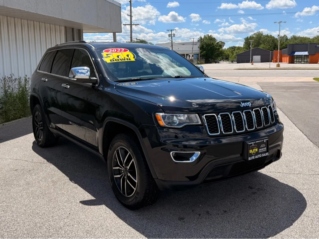 Black 2022 JEEP GRAND CHEROKEE LIMITED for sale in Merrillville, IN