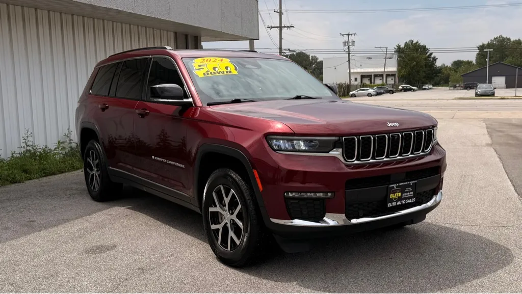 Red 2024 JEEP GRAND CHEROKEE L LIMITED for sale in Merrillville, IN