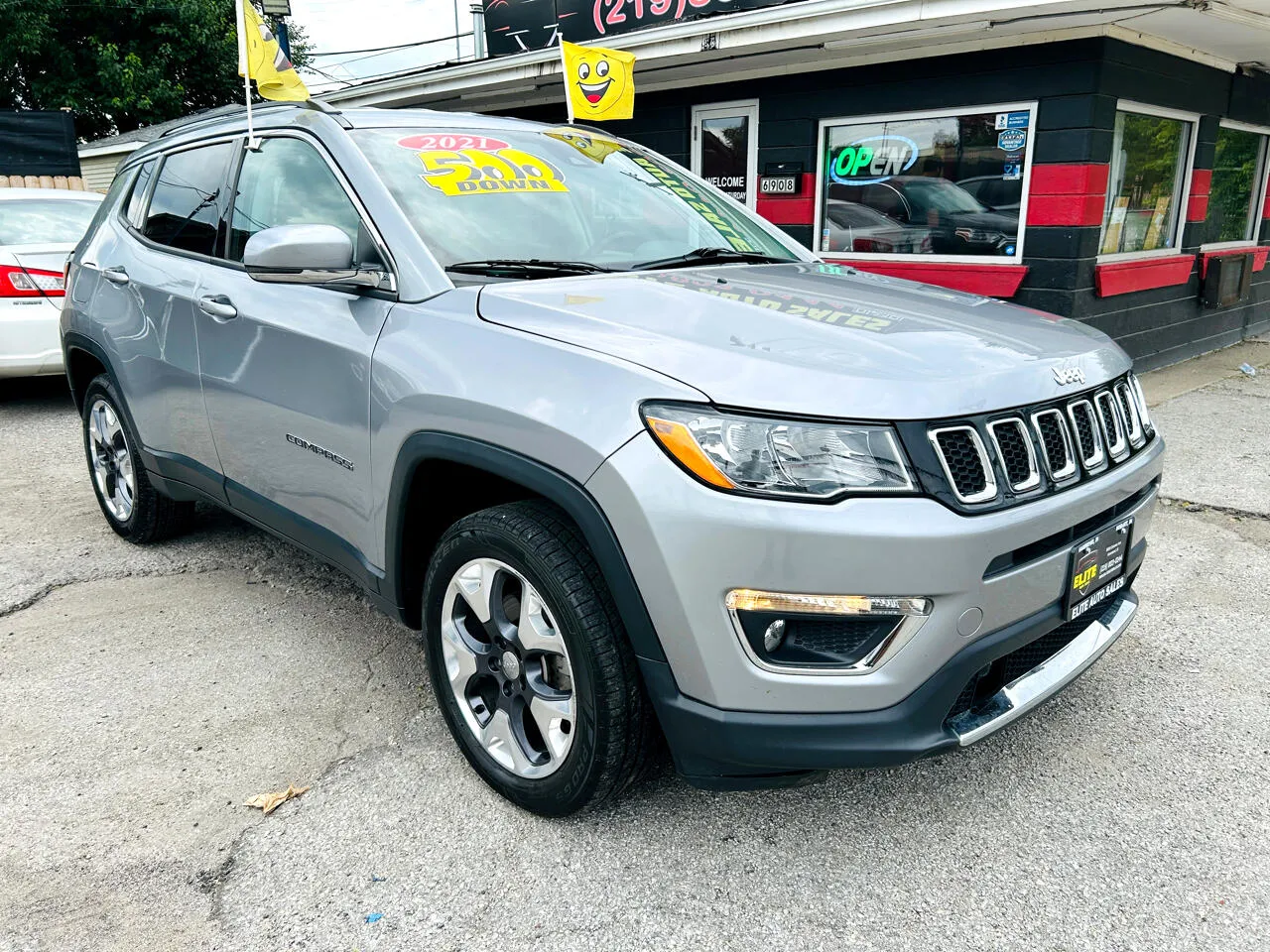 Silver 2021 JEEP COMPASS LIMITED for sale in Hammond, IN