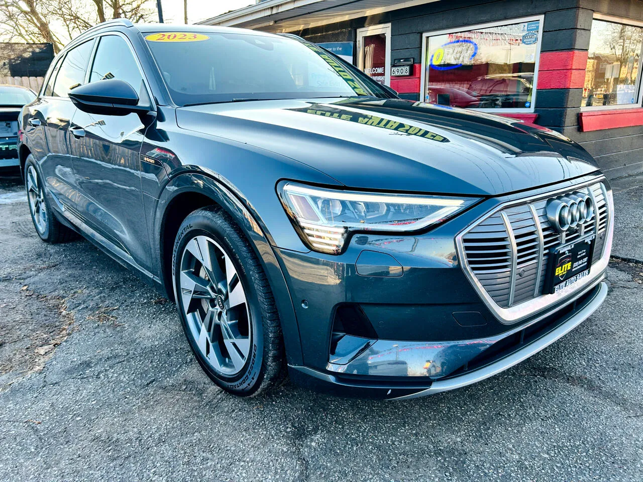 Gray 2023 AUDI E-TRON QUATTRO PREMIUM PLUS for sale in Hammond, IN