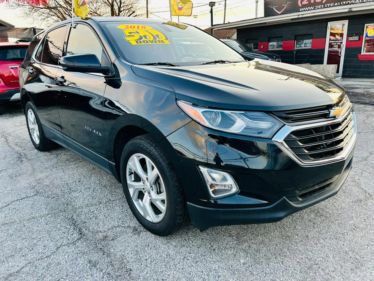 Black 2018 CHEVROLET EQUINOX LT for sale in Hammond, IN