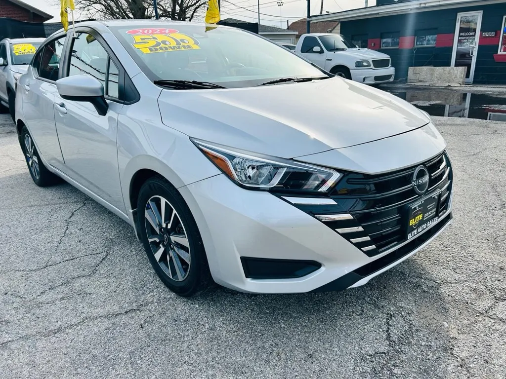 Silver 2024 NISSAN VERSA SV for sale in Hammond, IN