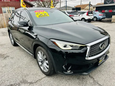 Black 2022 INFINITI QX50 LUXE for sale in Hammond, IN