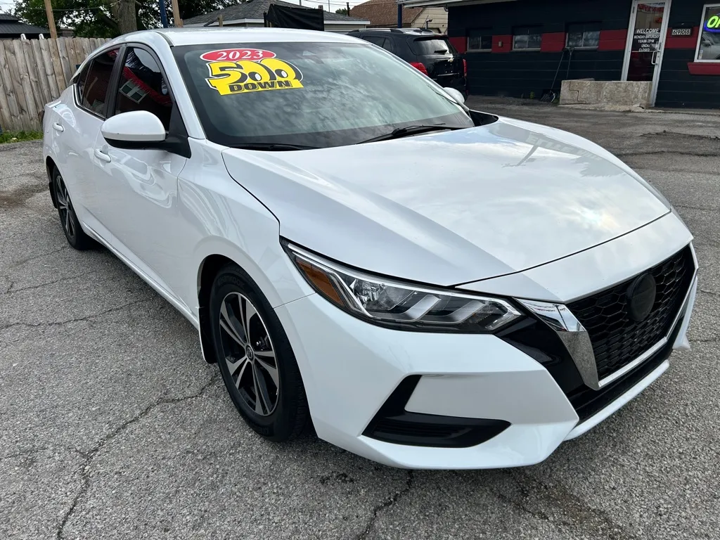 White 2023 NISSAN SENTRA SV for sale in Hammond, IN