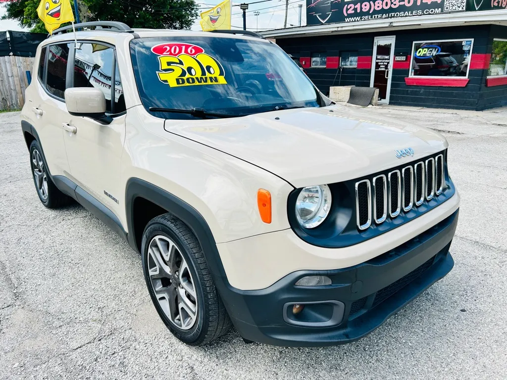 Beige 2016 JEEP RENEGADE LATITUDE for sale in Hammond, IN