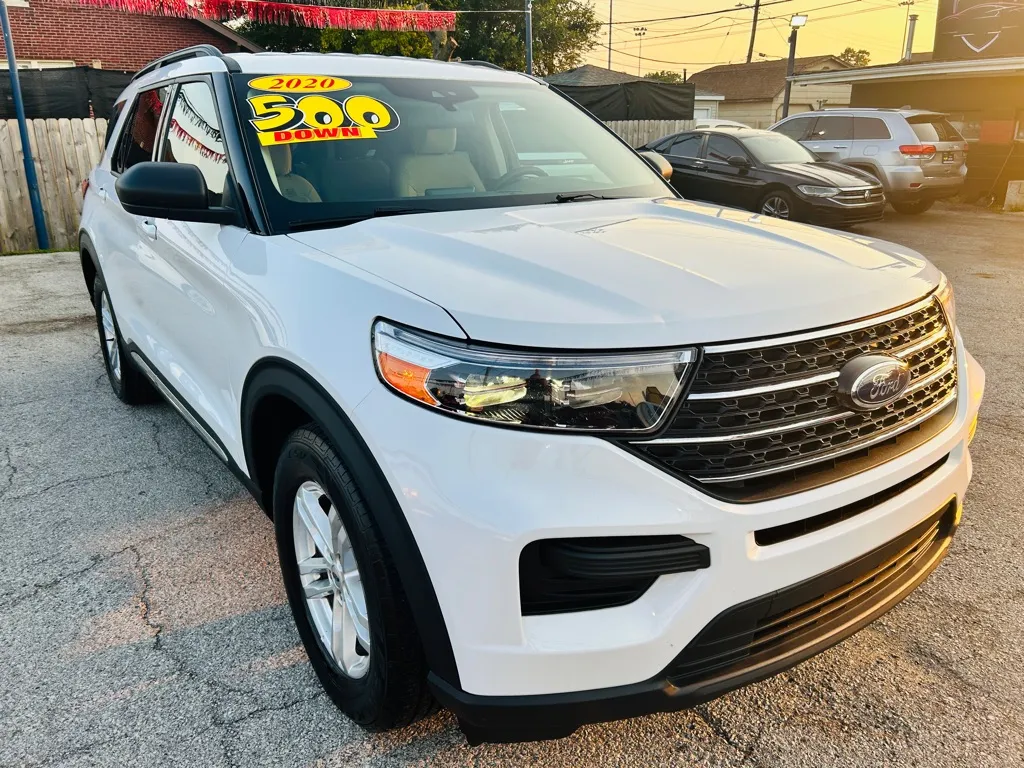 White 2020 FORD EXPLORER XLT for sale in Hammond, IN