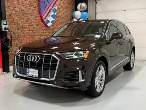 Brown 2021 Audi Q7 55 TFSI Premium Plus Sport Utility 4D for sale in Rochester, NY