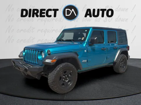 Blue 2020 Jeep Wrangler Unlimited Sport for sale in Gulfport, MS