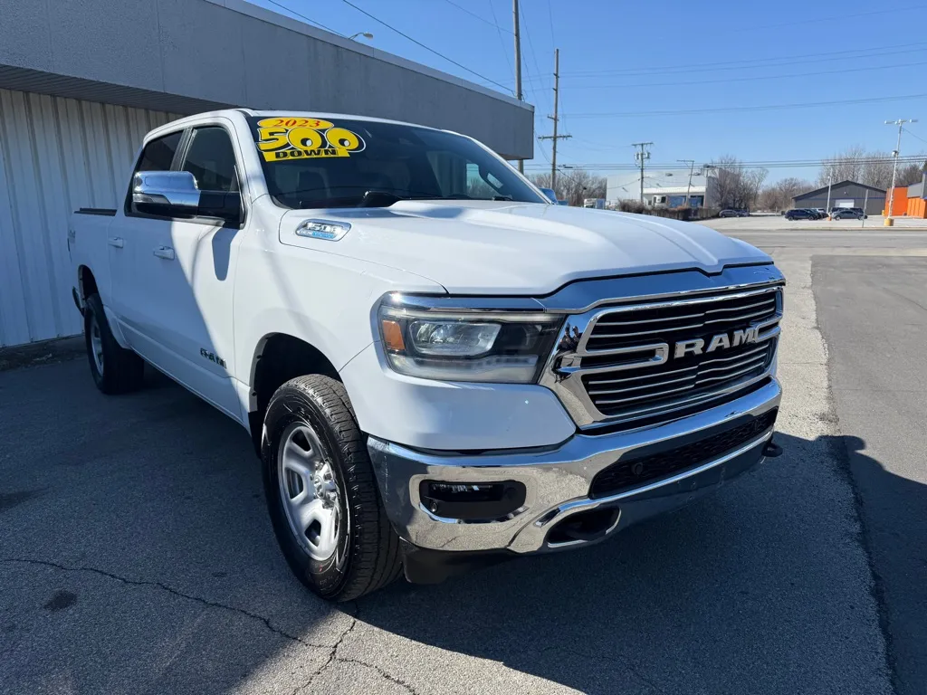 White 2023 RAM 1500 LARAMIE for sale in Merrillville, IN