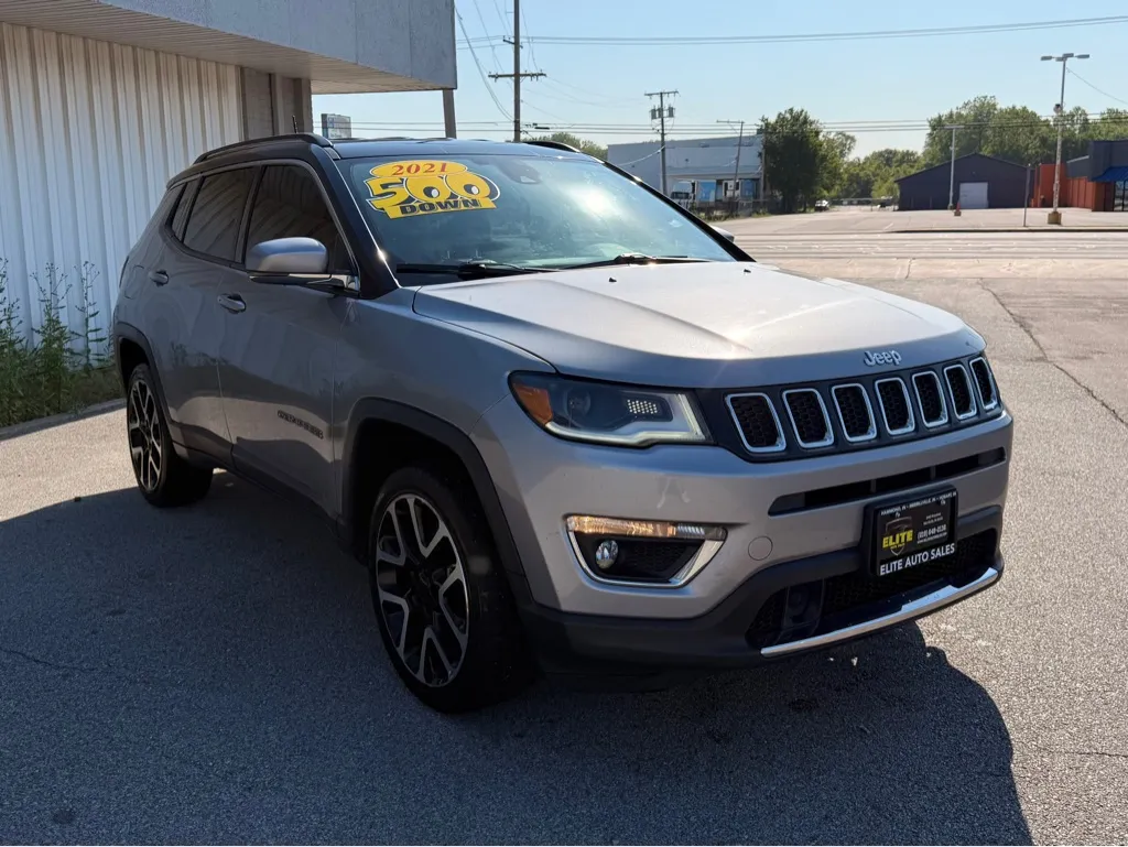 Silver 2021 JEEP COMPASS LIMITED for sale in Merrillville, IN