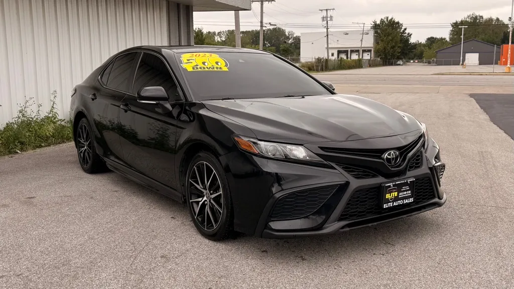 Black 2023 TOYOTA CAMRY SE NIGHT SHADE for sale in Merrillville, IN