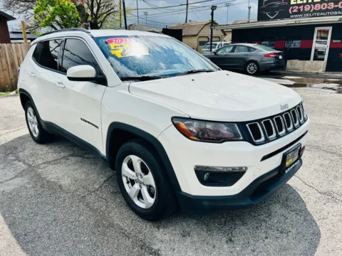 White 2021 JEEP COMPASS LATITUDE for sale in Hammond, IN