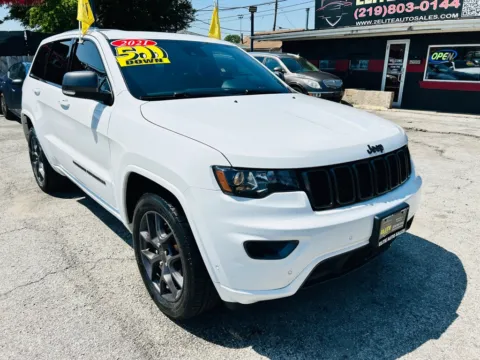White 2021 JEEP GRAND CHEROKEE LIMITED for sale in Hammond, IN