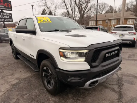 White 2019 RAM 1500 REBEL for sale in Hobart, IN