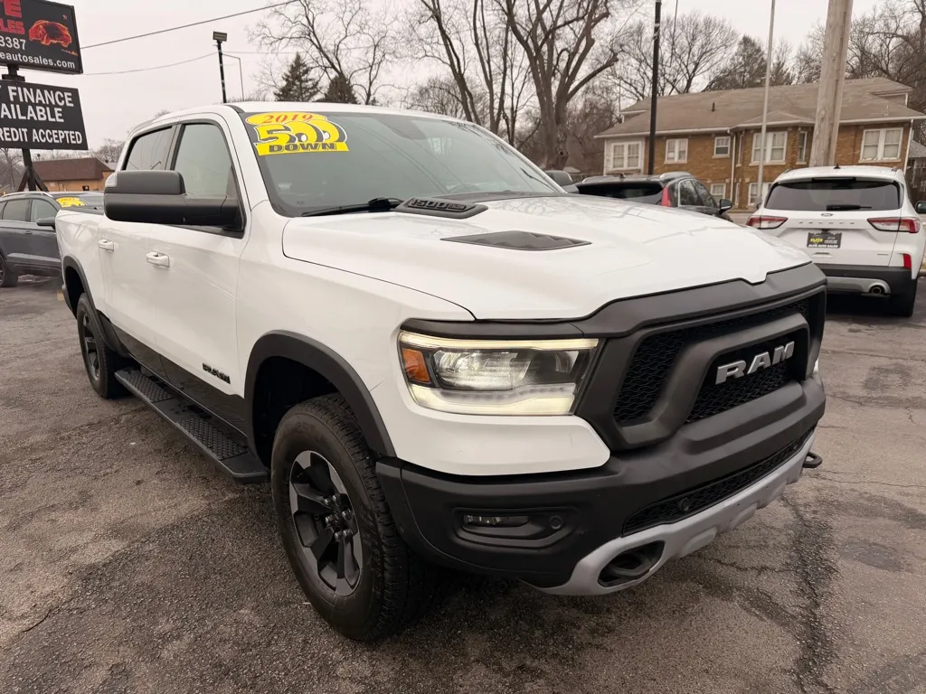 White 2019 RAM 1500 REBEL for sale in Hobart, IN