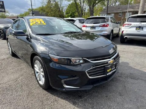 Black 2018 CHEVROLET MALIBU LT for sale in Hobart, IN