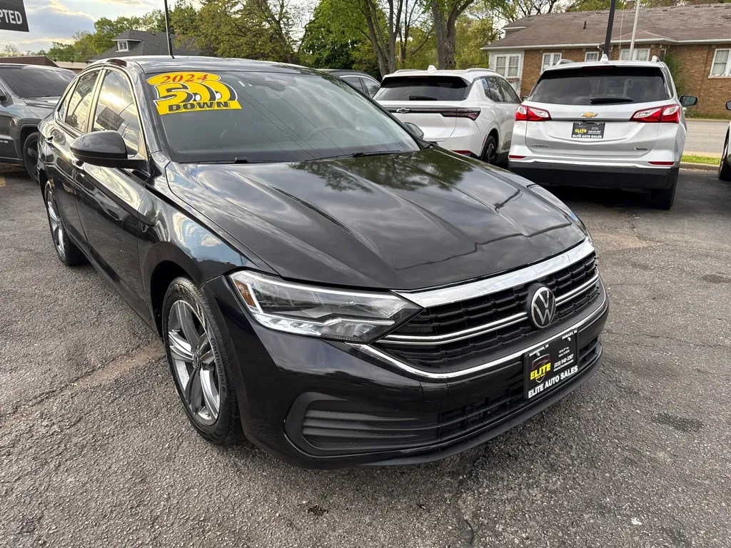 Black 2024 VOLKSWAGEN JETTA SE for sale in Hobart, IN