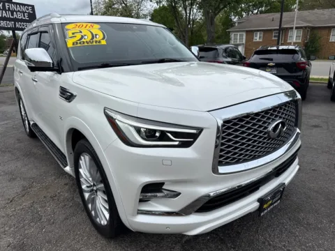 White 2018 INFINITI QX80 BASE for sale in Hobart, IN