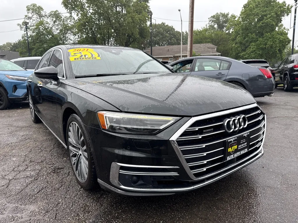 Black 2021 AUDI A8 L for sale in Hobart, IN