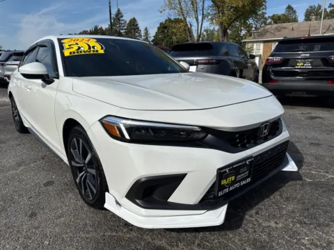White 2024 HONDA CIVIC EXL for sale in Hobart, IN