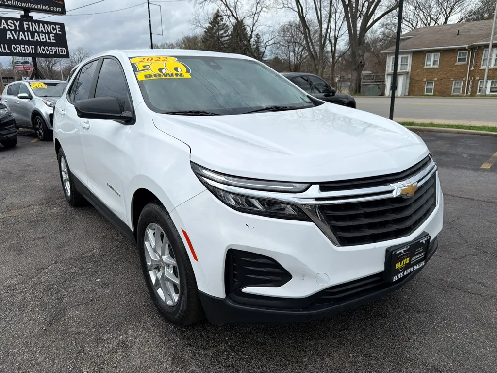 White 2022 CHEVROLET EQUINOX LS for sale in Hobart, IN