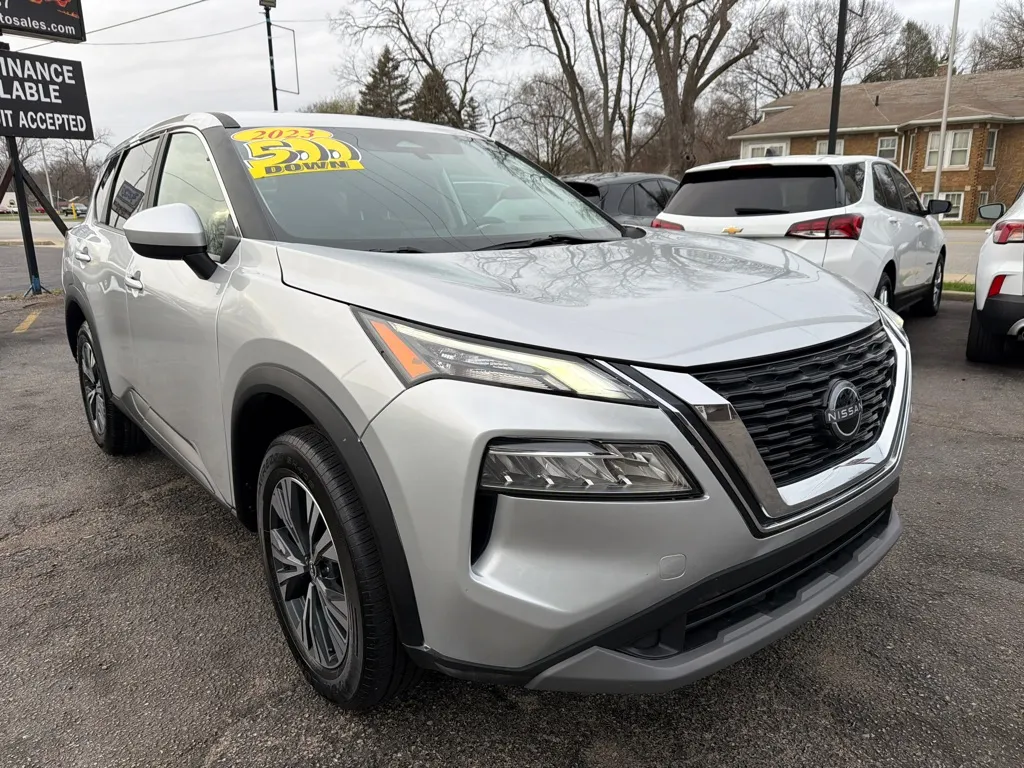 Silver 2023 NISSAN ROGUE SV for sale in Hobart, IN