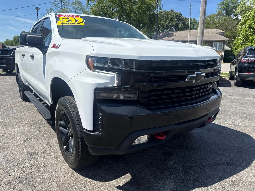 White 2021 CHEVROLET SILVERADO 1500 LT TRAIL BOSS for sale in Hobart, IN