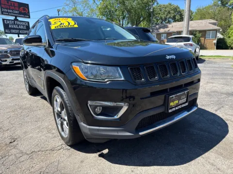 Black 2020 JEEP COMPASS LIMITED for sale in Hobart, IN