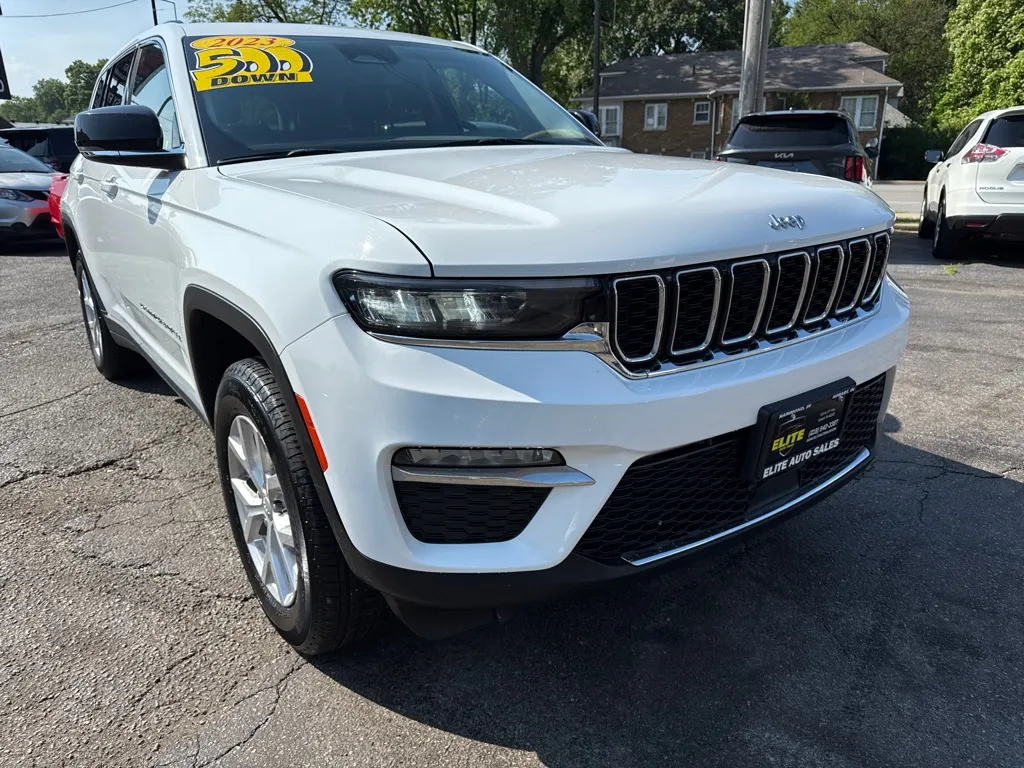 White 2023 JEEP GRAND CHEROKEE LIMITED for sale in Hobart, IN