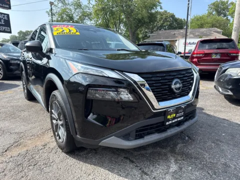 Black 2023 NISSAN ROGUE S for sale in Hobart, IN
