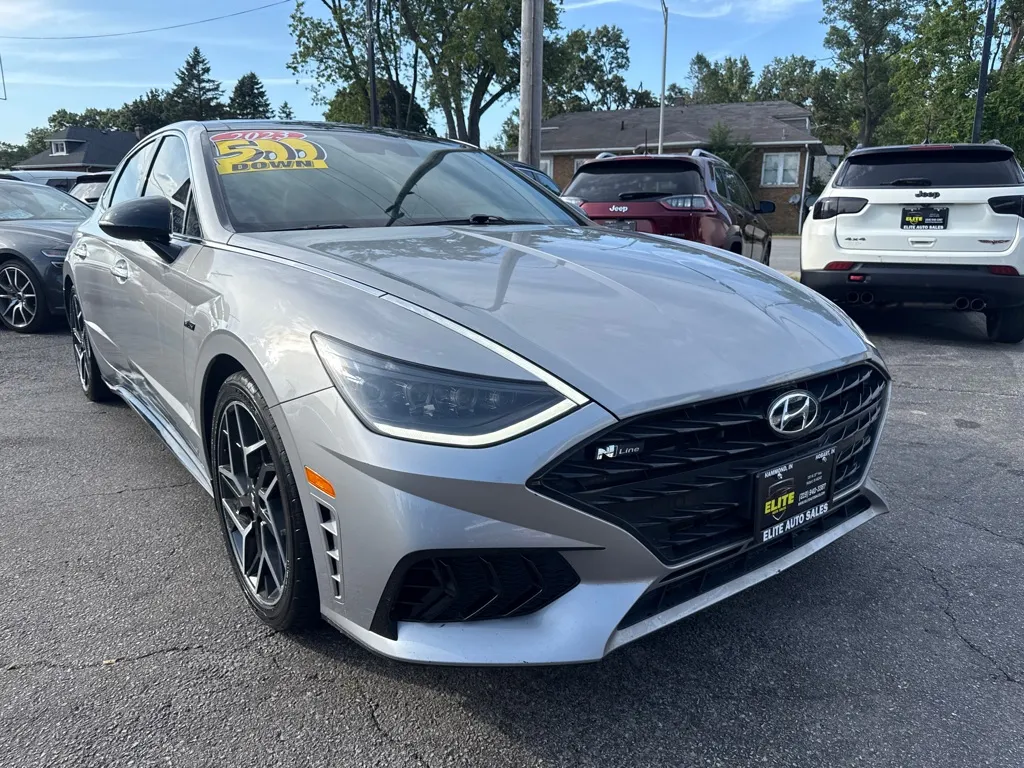 Silver 2023 HYUNDAI SONATA N LINE for sale in Hobart, IN