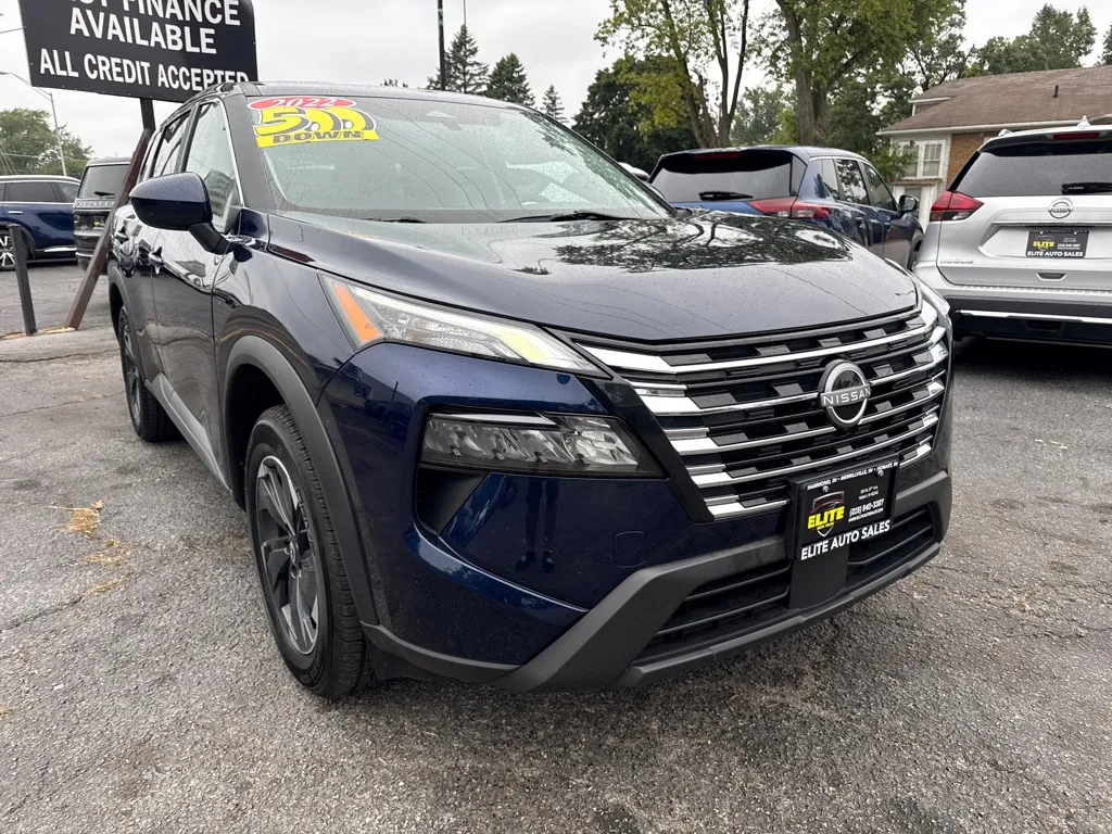 Blue 2024 NISSAN ROGUE SV for sale in Hobart, IN