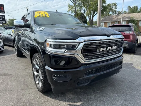 Black 2019 RAM 1500 LIMITED for sale in Hobart, IN