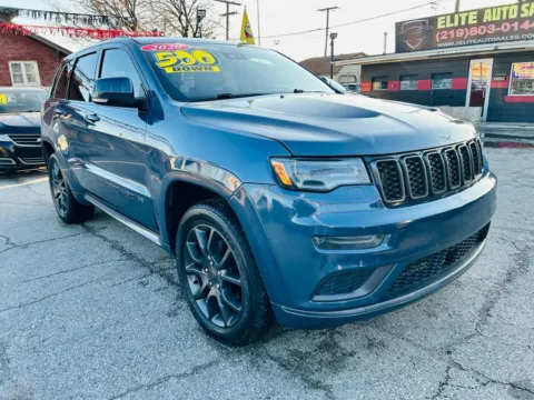 Blue 2020 JEEP GRAND CHEROKEE OVERLAND for sale in Hammond, IN