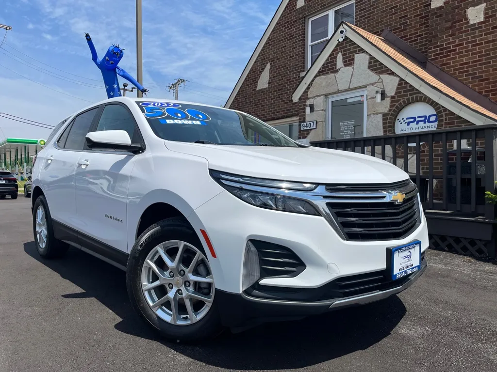 White 2022 CHEVROLET EQUINOX LT for sale in Highland, IN