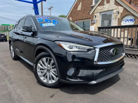 Black 2023 INFINITI QX50 LUXE for sale in Highland, IN
