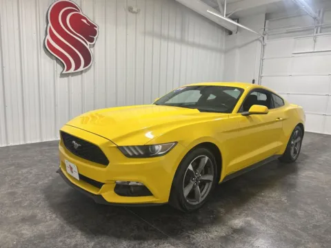 Yellow 2016 Ford Mustang V6 for sale in Evansville, IN
