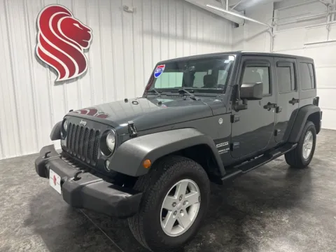 Gray 2017 Jeep Wrangler Unlimited Sport for sale in Evansville, IN