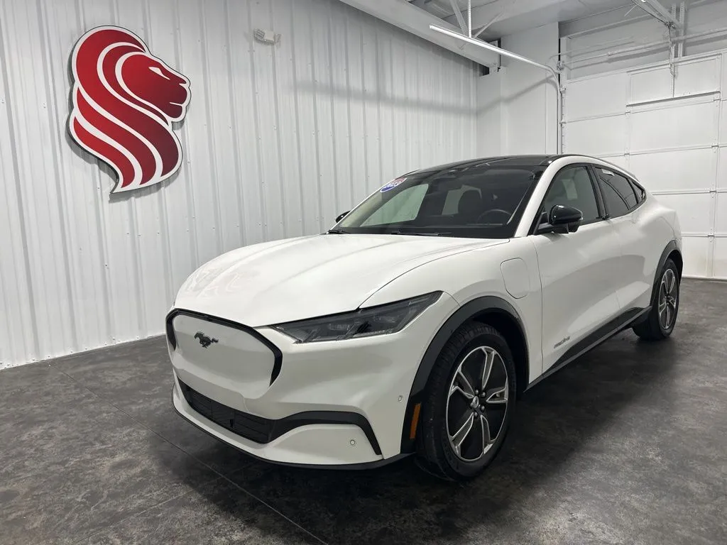 White 2023 Ford Mustang Mach-E Premium for sale in Evansville, IN