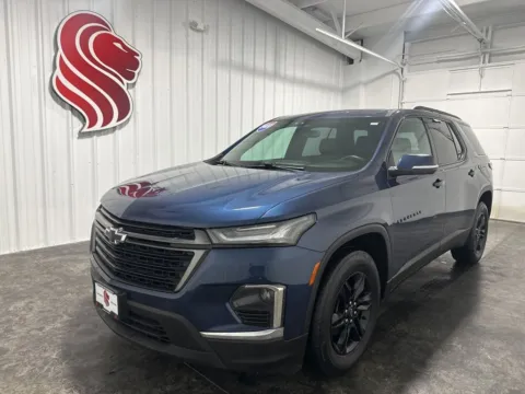 Blue 2022 Chevrolet Traverse LT Leather for sale in Evansville, IN