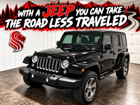 Black 2018 Jeep Wrangler JK Unlimited Sahara for sale in Evansville, IN