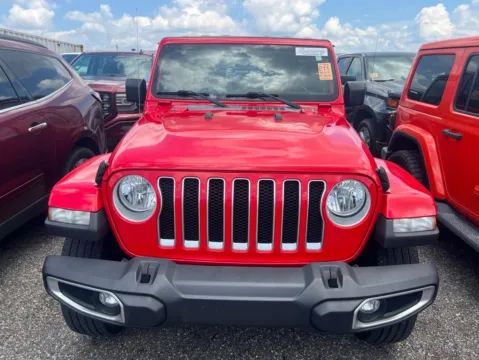 Red 2018 Jeep Wrangler Unlimited Sahara for sale in Evansville, IN