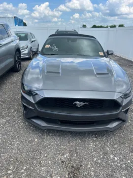 Gray 2021 Ford Mustang EcoBoost Premium for sale in Evansville, IN