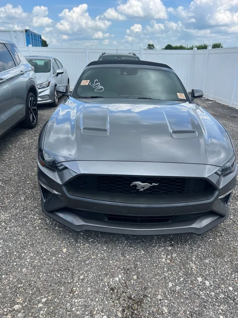 Gray 2021 Ford Mustang EcoBoost Premium for sale in Evansville, IN